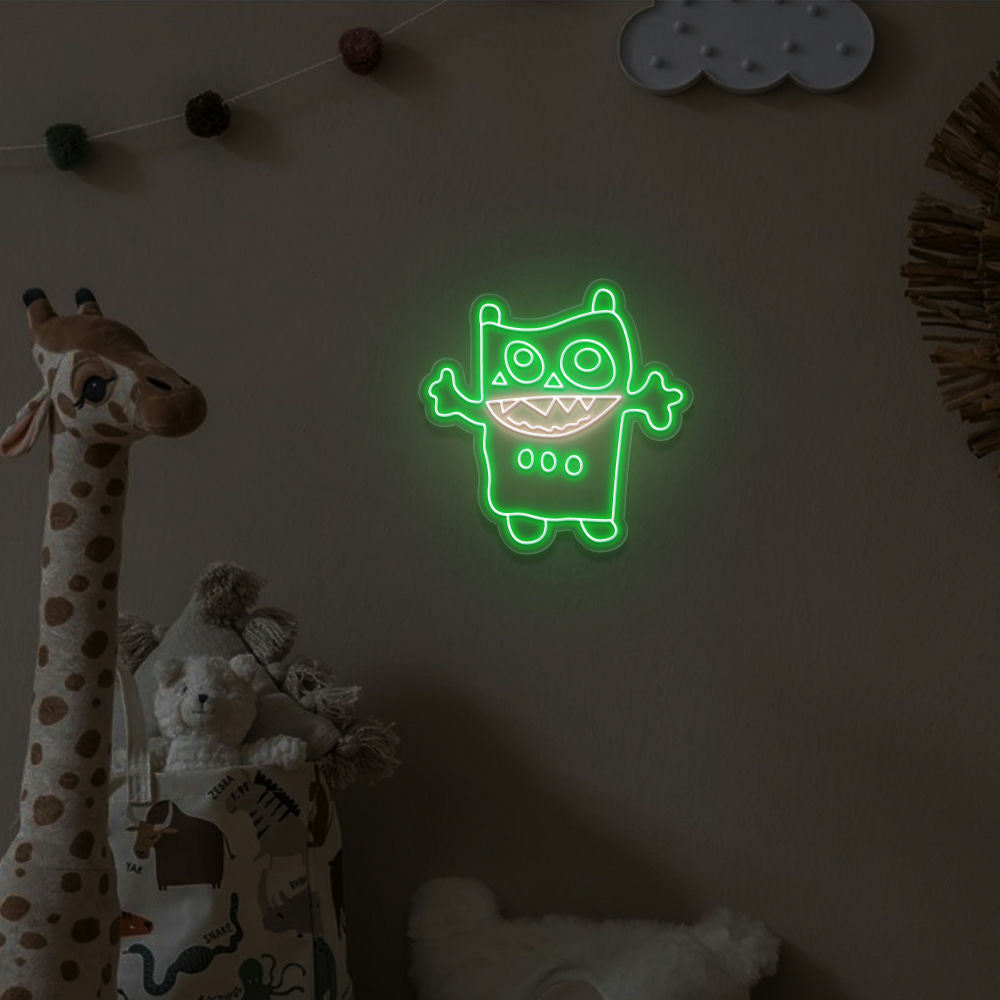 Børnetegning som lysværk