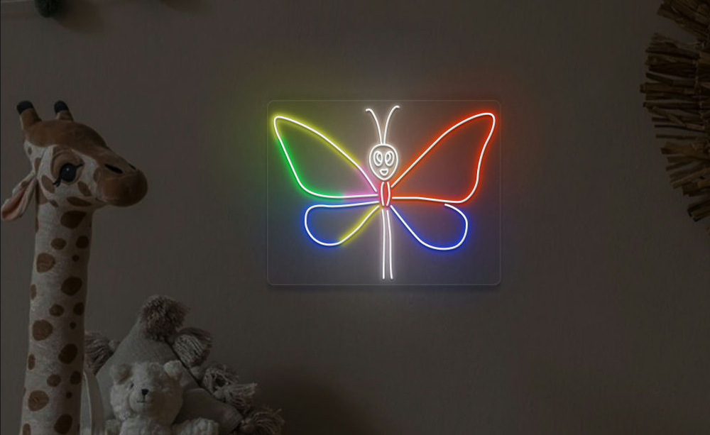 Børnetegning som lysværk